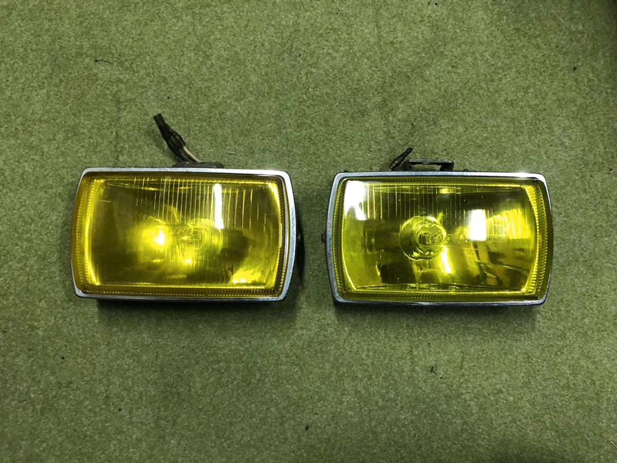 PIAA イエローフォグランプ左右セット 中古当時物 貴重 ストーンガード