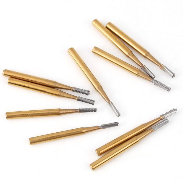 大好評CP033:タングステン 鋼 バー 10個 高速 ハンド ピース 歯科技工所 機器用 歯科用 メタル クラウン カッティング ツール_4