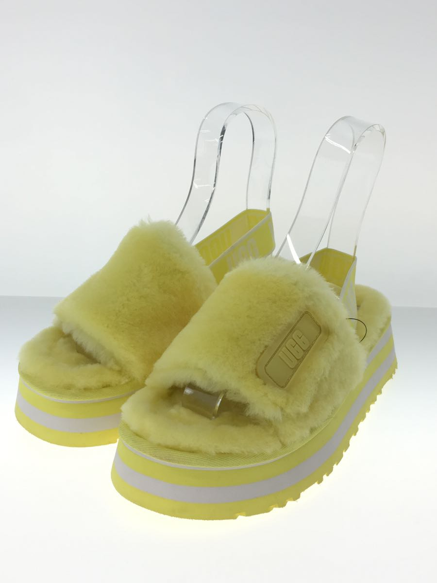 UGG australia◆W DISCO SLIDE/サンダル/25cm/YLW