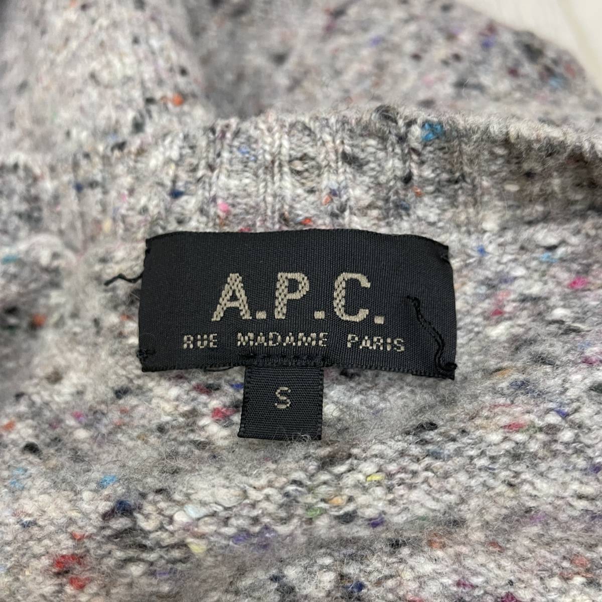 A-12 A.P.C./アーペーセー！ウール（カシミア入り）ニットセーター 