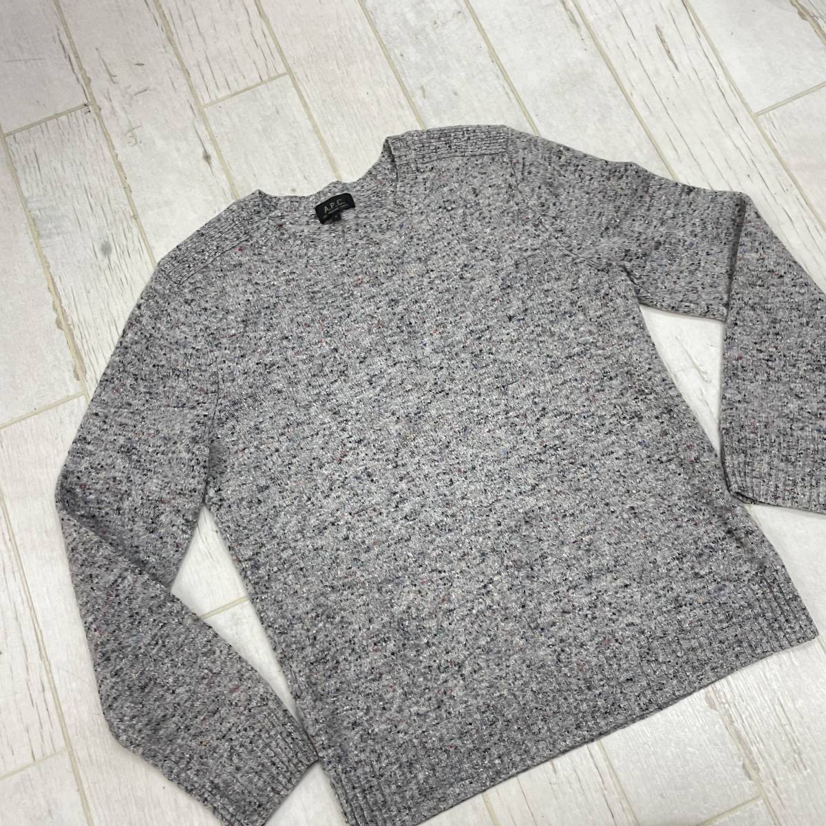 A-12 A.P.C./アーペーセー！ウール（カシミア入り）ニットセーター 