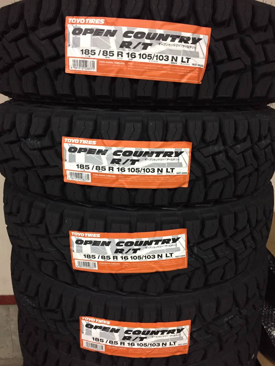 新品，安い 2022年製 TOYO OPEN COUNTRY Ｒ/T 185/85R16 185/85-16 105/103N LT 4本 オープンカントリー ＲＴ ホワイトレター 4本送料税込50000(中古品)｜売買されたオークション情報、yahooの商品情報をアーカイブ公開 - オ 16インチ