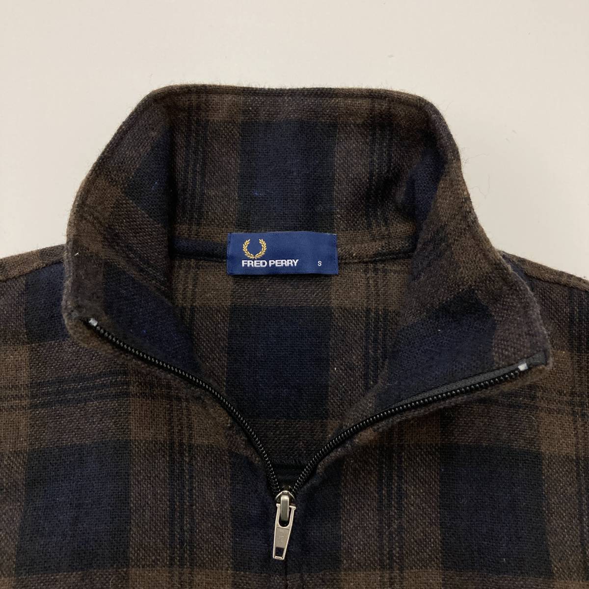 PERRY FRED スイングトップ ウール チェック フレッドペリー L 美品 