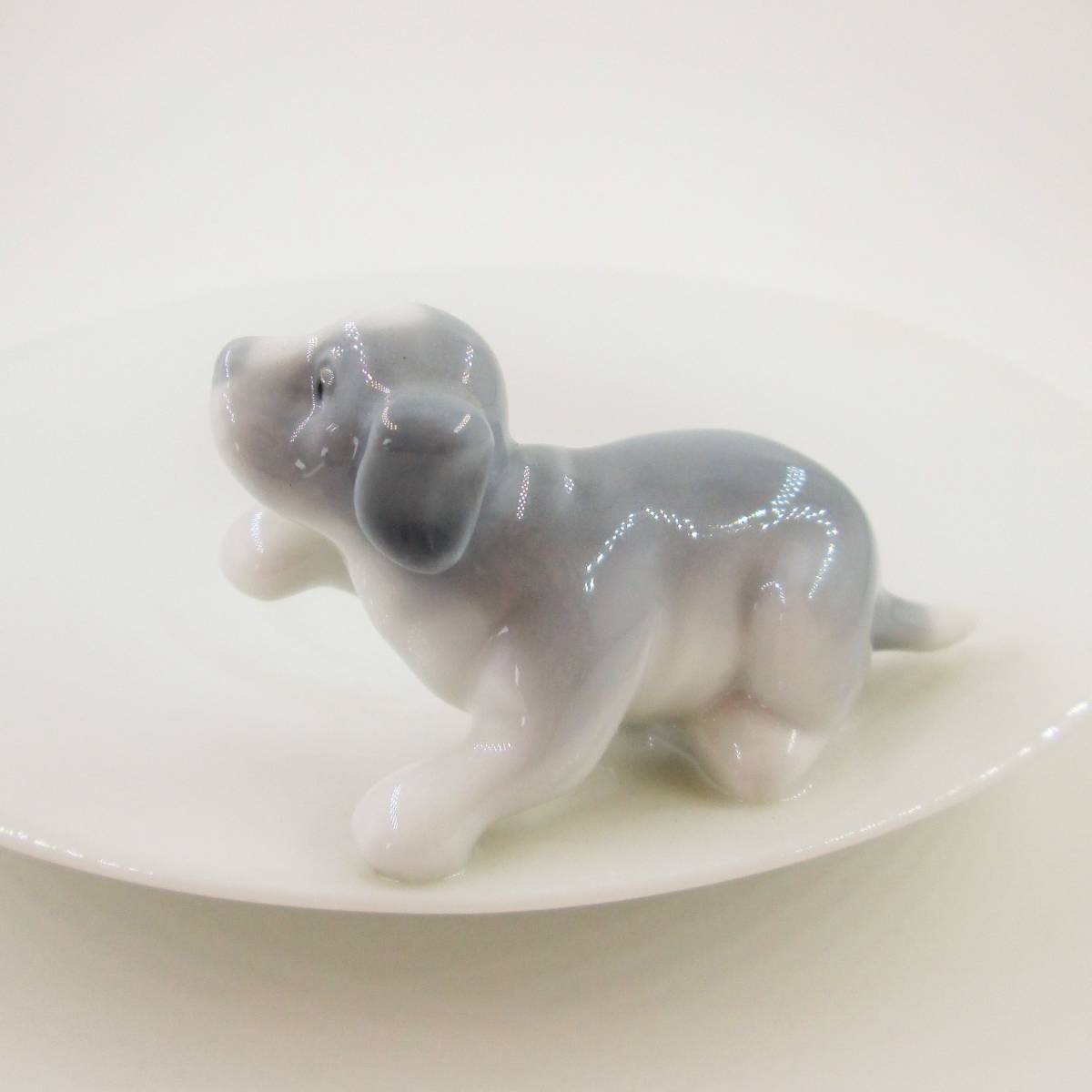 美品】リヤドロ LLADRO No.6046 ドッグ＆バード カップ＆ソーサー Dog 