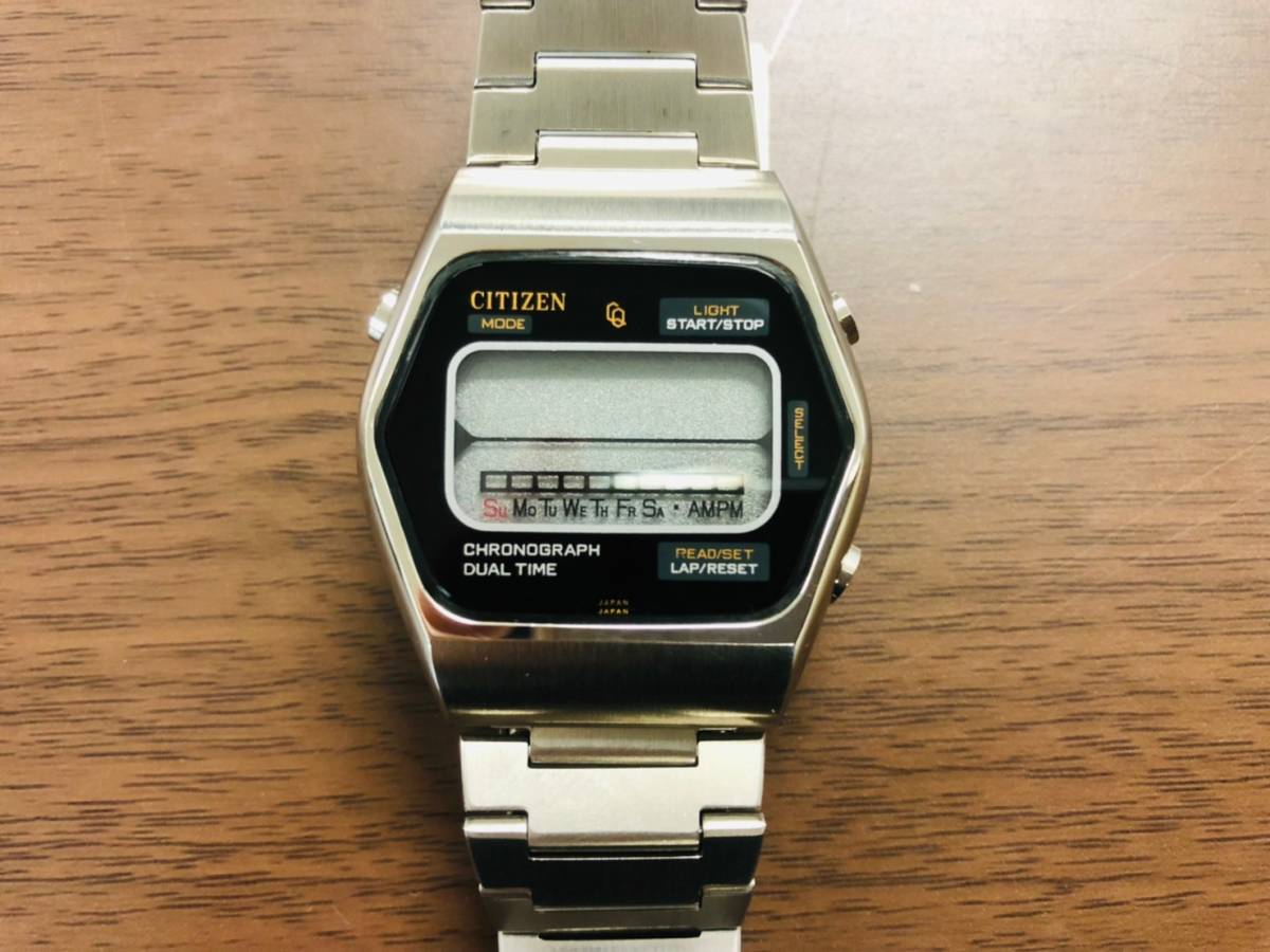 B◇未使用◇CITIZEN シチズン デジタル13 クロノ デュアルタイム LC 