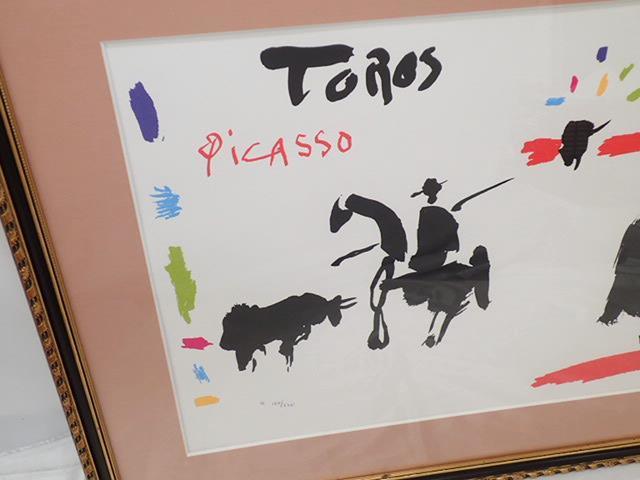 パブロ ピカソ 闘牛 リトグラフ ff035 Pablo Picasso パブロ ピカソ