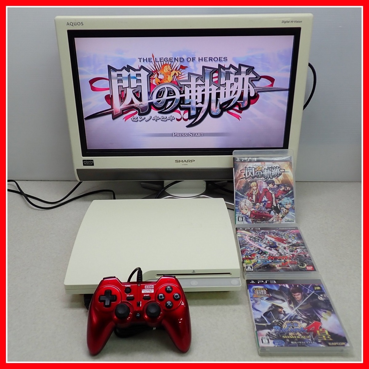 動作品 PS3 プレステ3 本体一式 CECH-3000A 160GB + 英雄伝説 閃の軌跡 