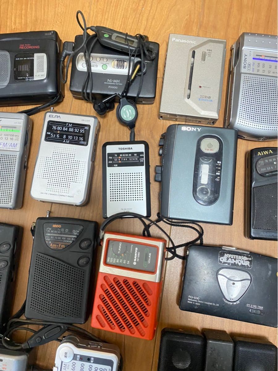 まとめ売りラジオ38個 Sony Aiwa Panasonic など。