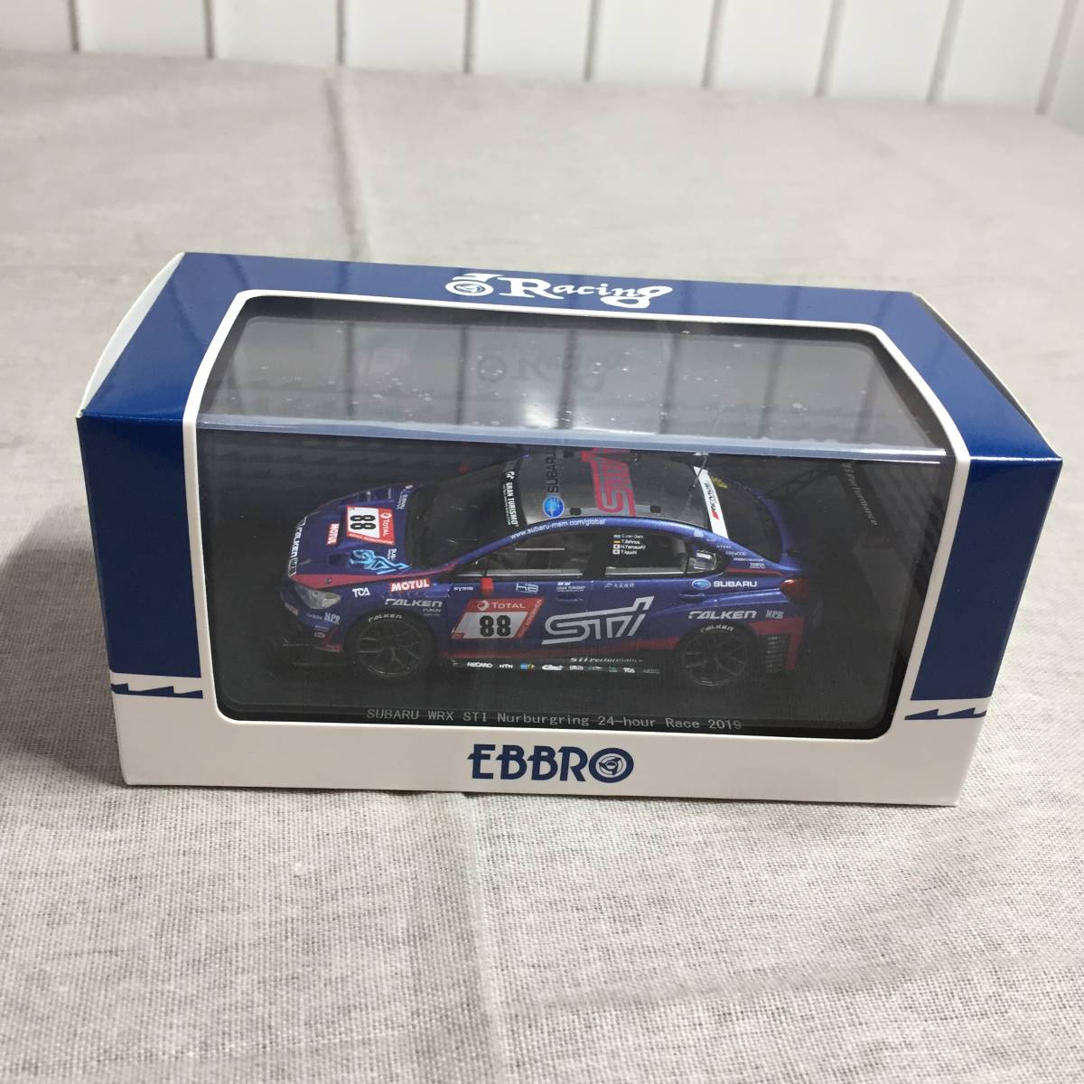 EBBRO 1/43 SUBARU WRX STI Nurburgring 24-hour Race 2019 No.88