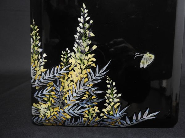 重箱 三段重箱 螺鈿 蝶花 漆器(重箱)｜売買されたオークション情報