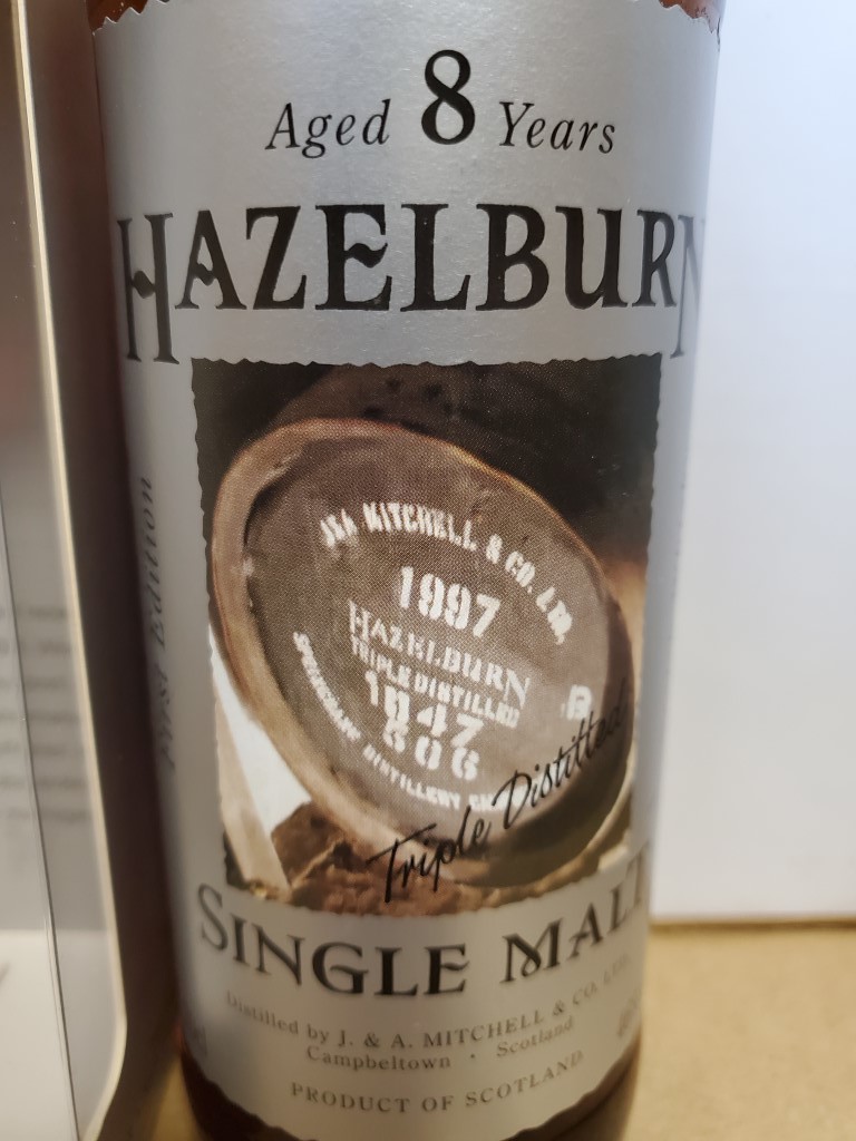 ヘーゼルバーン(HAZELBURN) 8年 46% ファーストエディション(ラベル違い2)