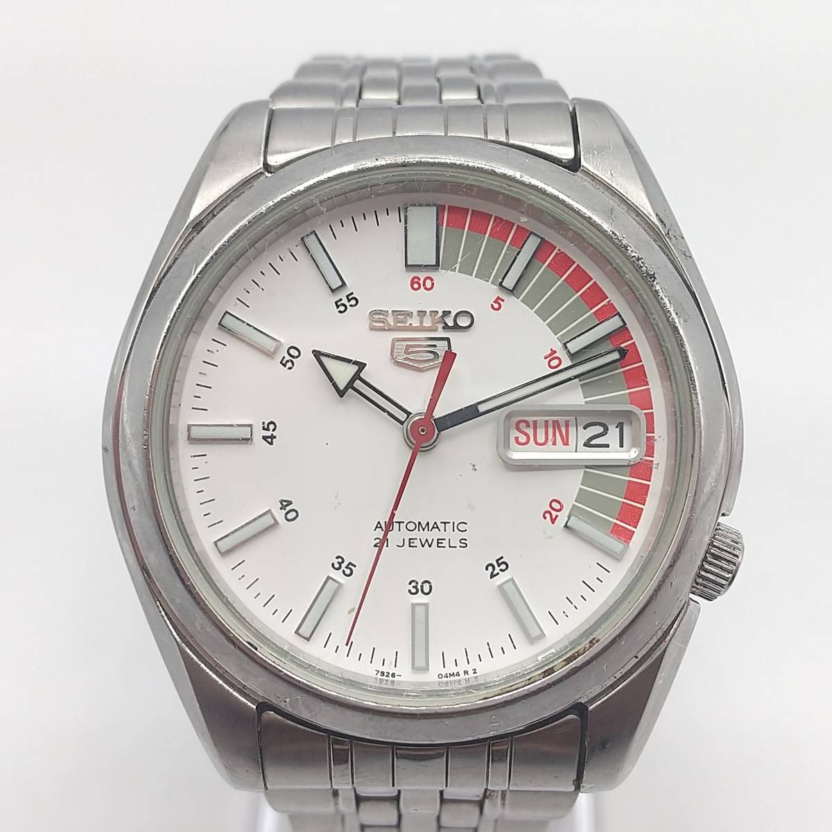 F10-91 SEIKO/セイコー 5 3針 21石 Day-Date デイデイト メンズ 自動 