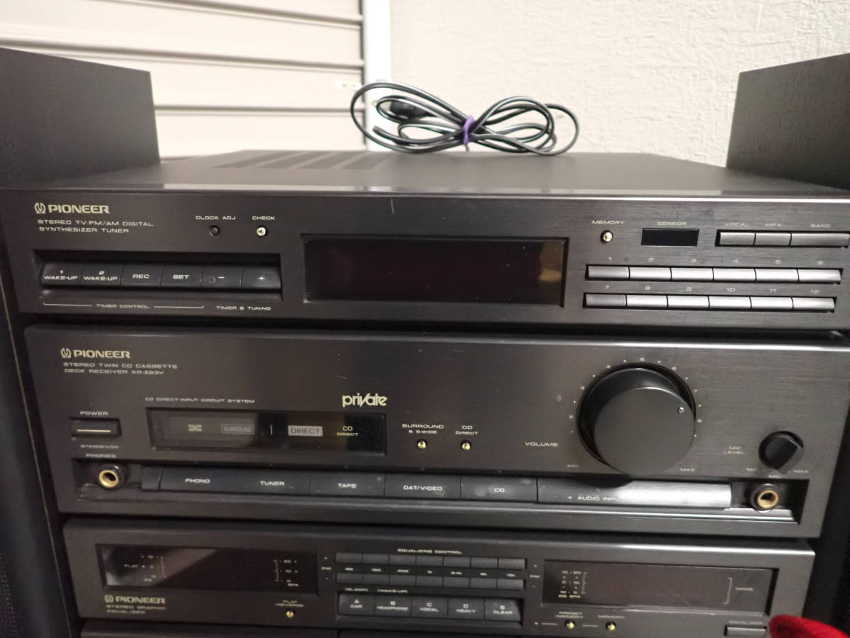 4024/F8B」Pioneer パイオニア システムコンポ XR-Z83V スピーカー S