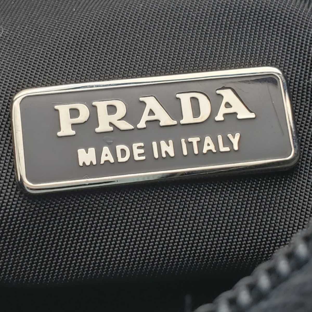 保管品 極美品 PRADA プラダ ナイロン アクセサリーポーチ ミニ ハンド 