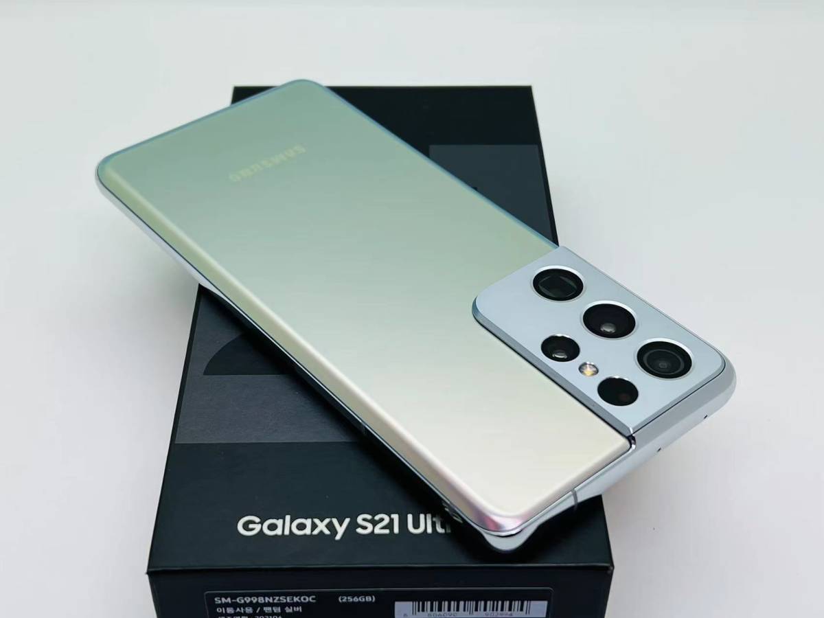 1000] 美品 galaxy S21 Ultra 5G 256GB シルバー SIMフリー 中古スマホ 