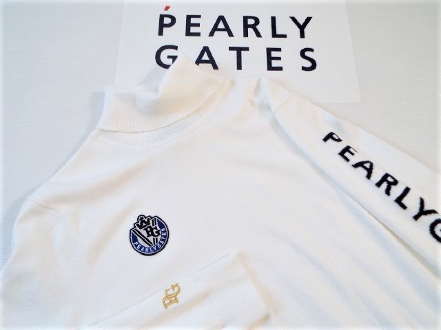 お買い得，SALE PEARLY GATES パーリーゲイツ / PG89 袖ロゴ ロールネック カシミヤタッチセーター / サイズ5(パーリーゲイツ)｜売買されたオークション情報、yahooの商品情報をアーカイブ公開 - オークファン シャツ