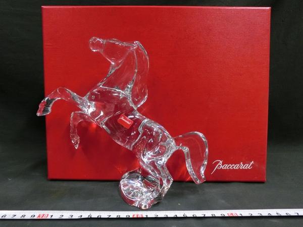 A11517 バカラ Baccarat クリスタルガラス馬像 1182g