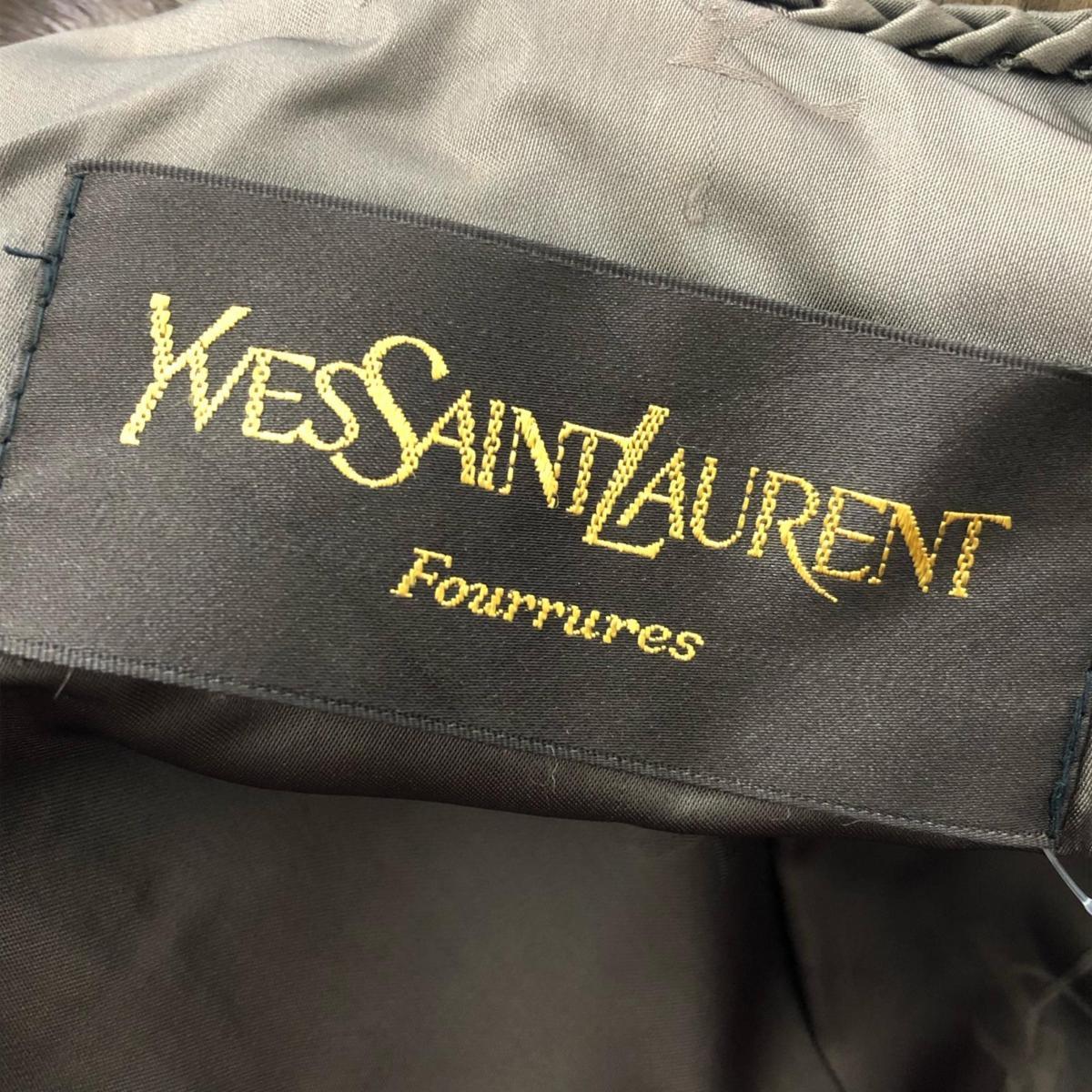 YvesSaintLaurent サンローラン ミンク 裏地Y ロング - メルカリ