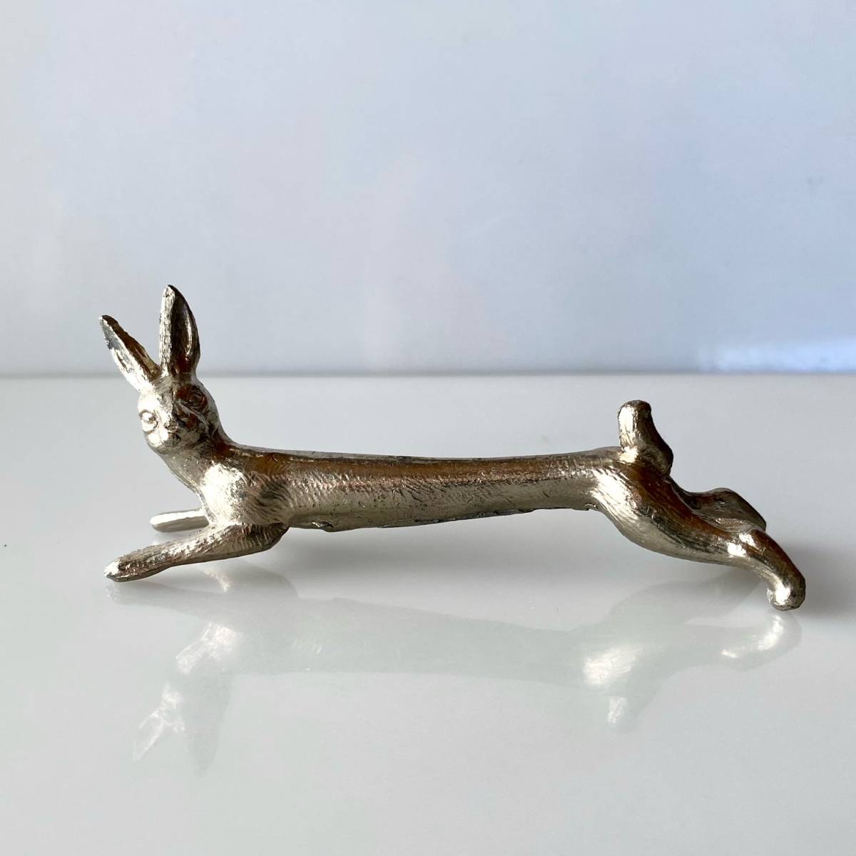 フランスアンティーク ウサギのカトラリーレスト ナイフレスト