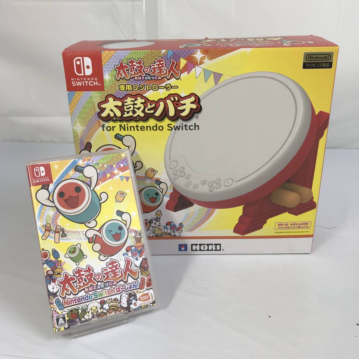  太鼓の達人 Nintendo Switch ば じょん + 太鼓の達人 専用コントローラー 太鼓とバチ for Nintendo Switch セット H021001(ニンテンドースイッチソフト)｜売買されたオークション情報、yahooの商品情報を ニンテンドースイッチソフト