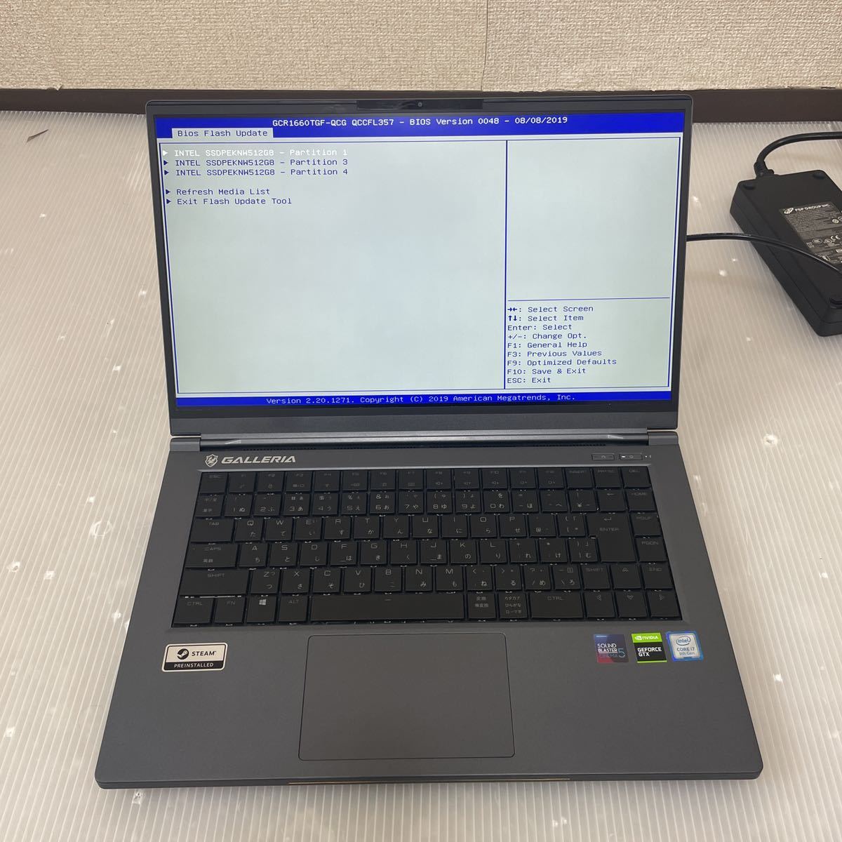 GALLERIA ガレリア QC7 ゲーミングノートPC CPU i7-9750H 2.60GHz 