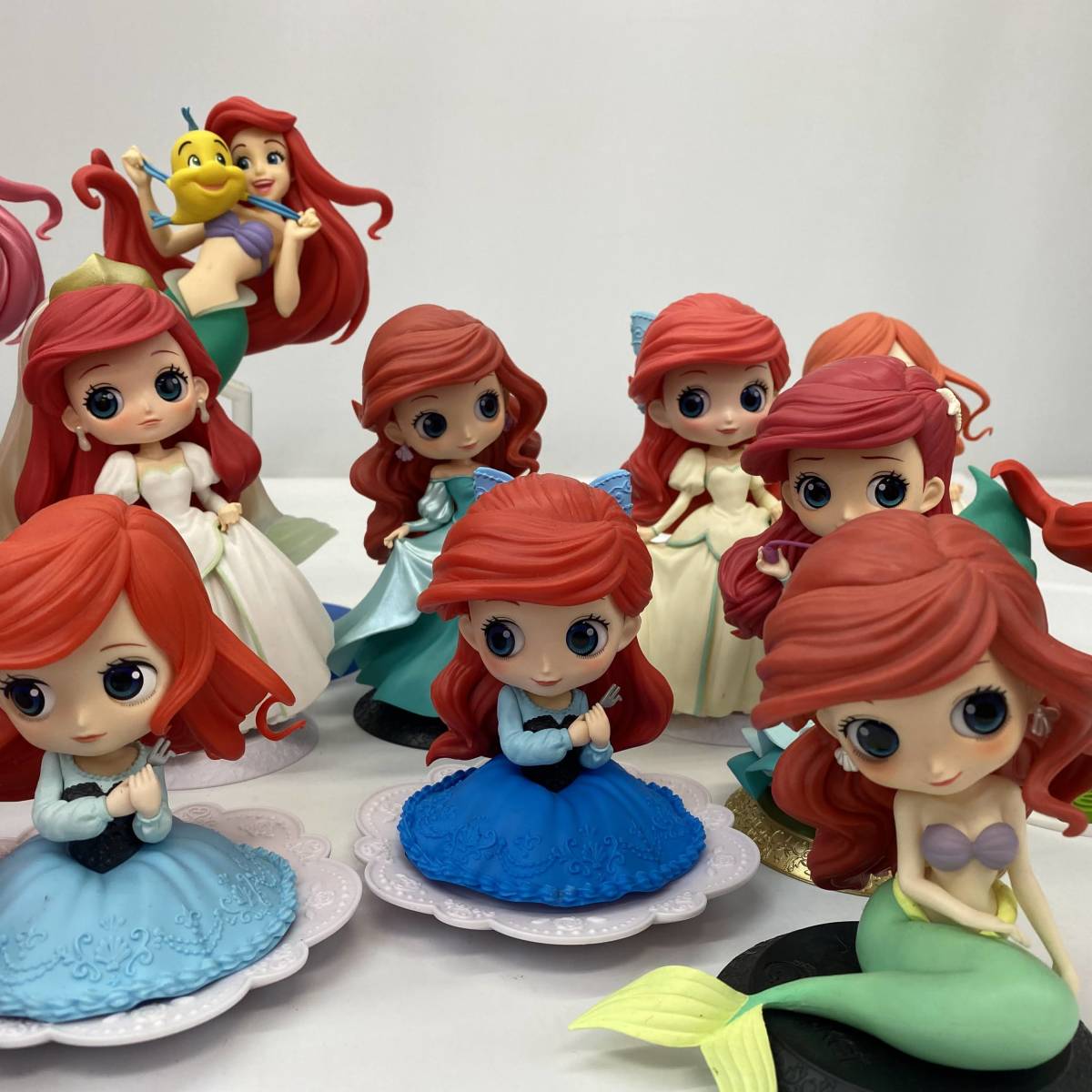 No.5900【ディズニー】Disney アリエル フィギュア 大量まとめ Qposket