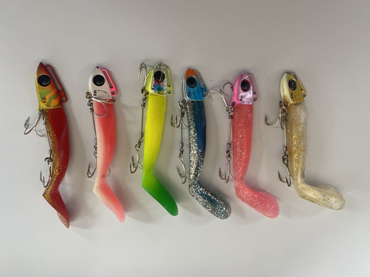 ジャクソン Jackson クイックセット 6色 ワーム ヒラメ マゴチ 青物 1000円スタート ソフトルアー 売買されたオークション情報 Yahooの商品情報をアーカイブ公開 オークファン Aucfan Com