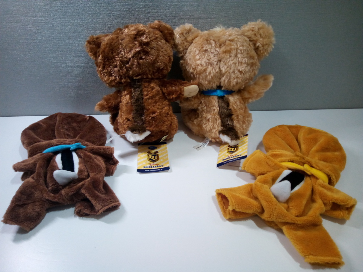 ディズニー ストア ユニベア モン ブラン チップとデール ぬいぐるみ