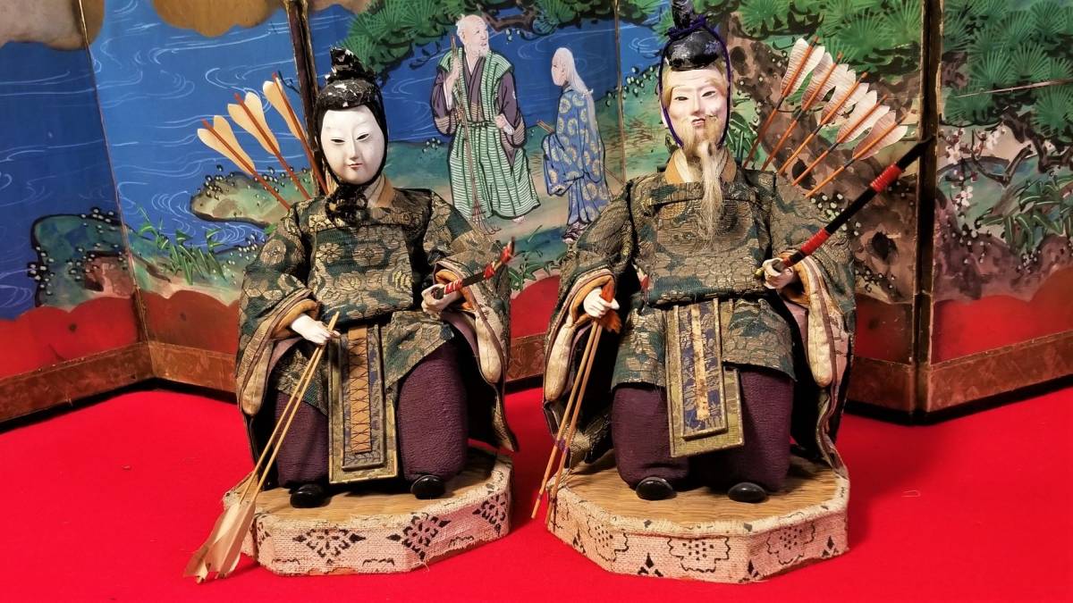 本物保証，人気セール 六角随身 一対 江戸時代(ひな人形)｜売買されたオークション情報、yahooの商品情報をアーカイブ公開 - オークファン ひな人形
