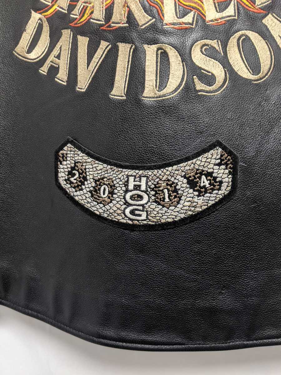 美品】☆1スタ☆ ハーレーダビッドソン harley davidson レザー ベスト