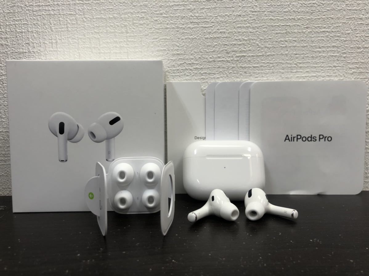 【大黒屋】中古 Apple AirPods Pro MWP22J/A A2083 A2084 A2190 アップル エアポッズ プロ ワイヤレスイヤホン a-19421 Pro AirPods MWP22J&frasl;A C10929209 値下げ不可Apple 付属品完備