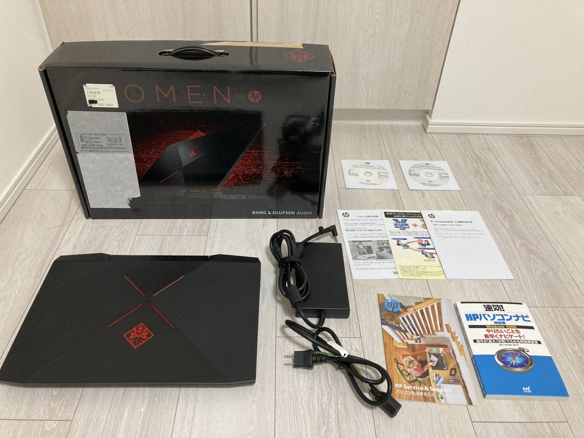 OMEN by HP 15-ce015TX 動作品/GeForce GTX1060/SSD256GB/HDD1.0TB/メモリ16GB/Intel Core i7-7700HQ 2.80GHz/ ゲーミングノート