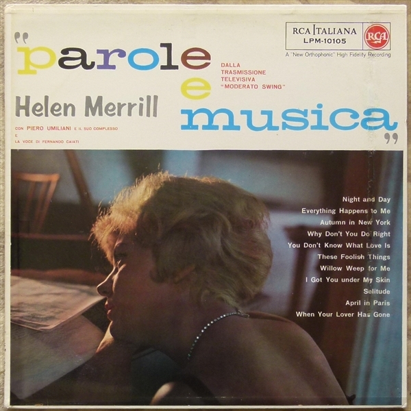 全国無料，大人気 イタリア オリジナル 盤 PAROLA E MUSICA / Helen Merrill 深溝(ジャズ一般)｜売買されたオークション情報、yahooの商品情報をアーカイブ公開 - オークファン ジャズ一般
