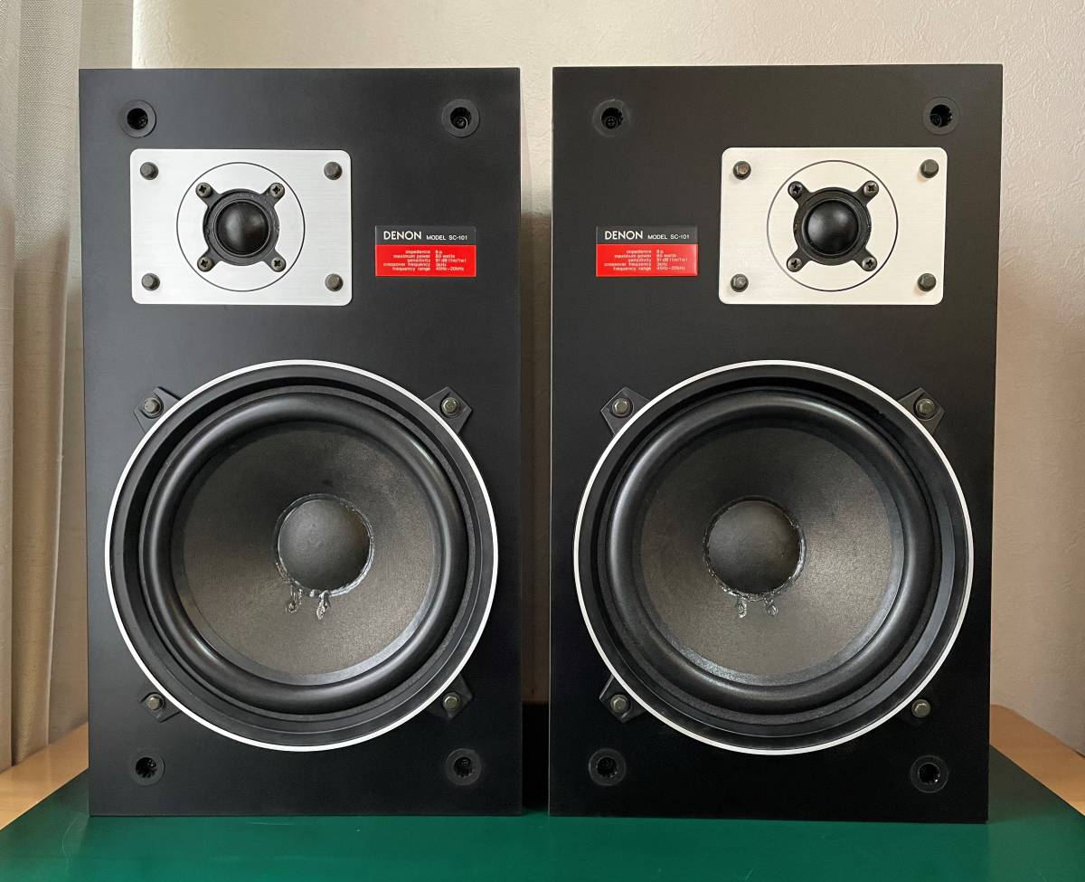 DENON SC-101 2ウェイ・2スピーカー・密閉方式・ブックシェルフ型 低域