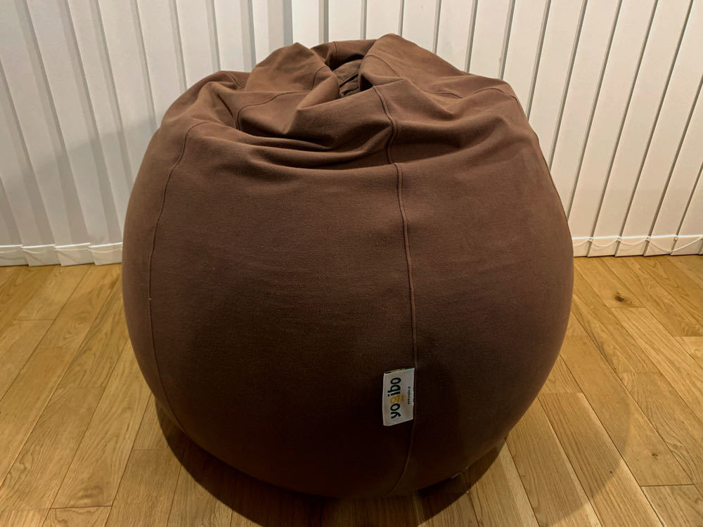 ヨギボー Yogibo ポッド Pod チョコレートブラウン ソファ ラウンジチェア カウチ リラックス 仮眠 洗えるカバー ¥28,380- 中古 ビーズ増量_3