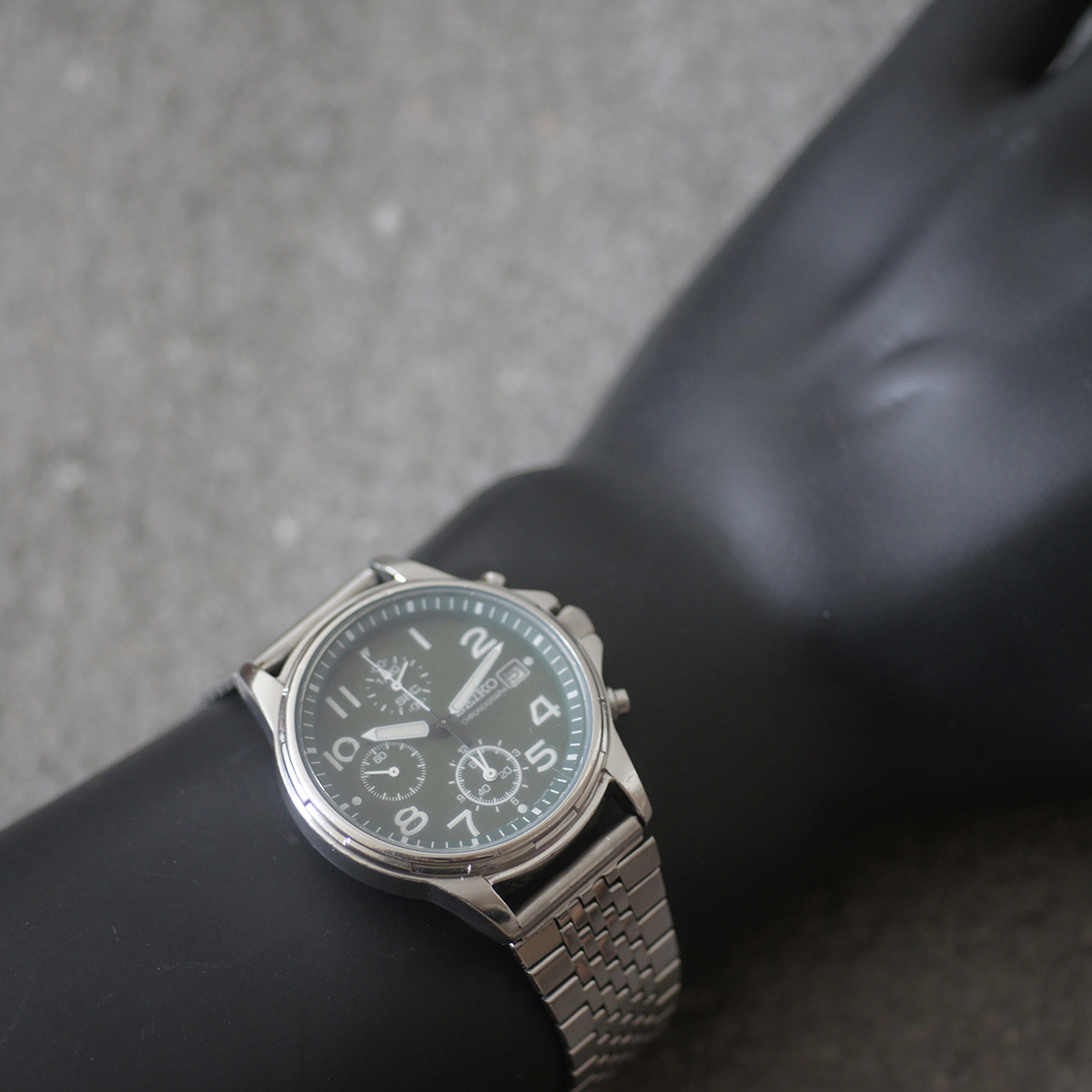 クロノグラフ セイコー 7T92-0BB0 SEIKO Yahoo!オークション 新品電池