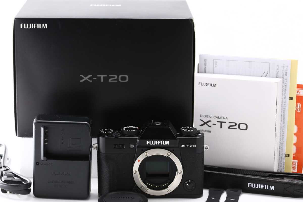 極美品　FUJIFILM 富士フイルム X-T20 ボディーブラック ☆極上美品☆ フジフィルム FUJIFILM X-T20 ボディ ブラック ☆元箱・付属