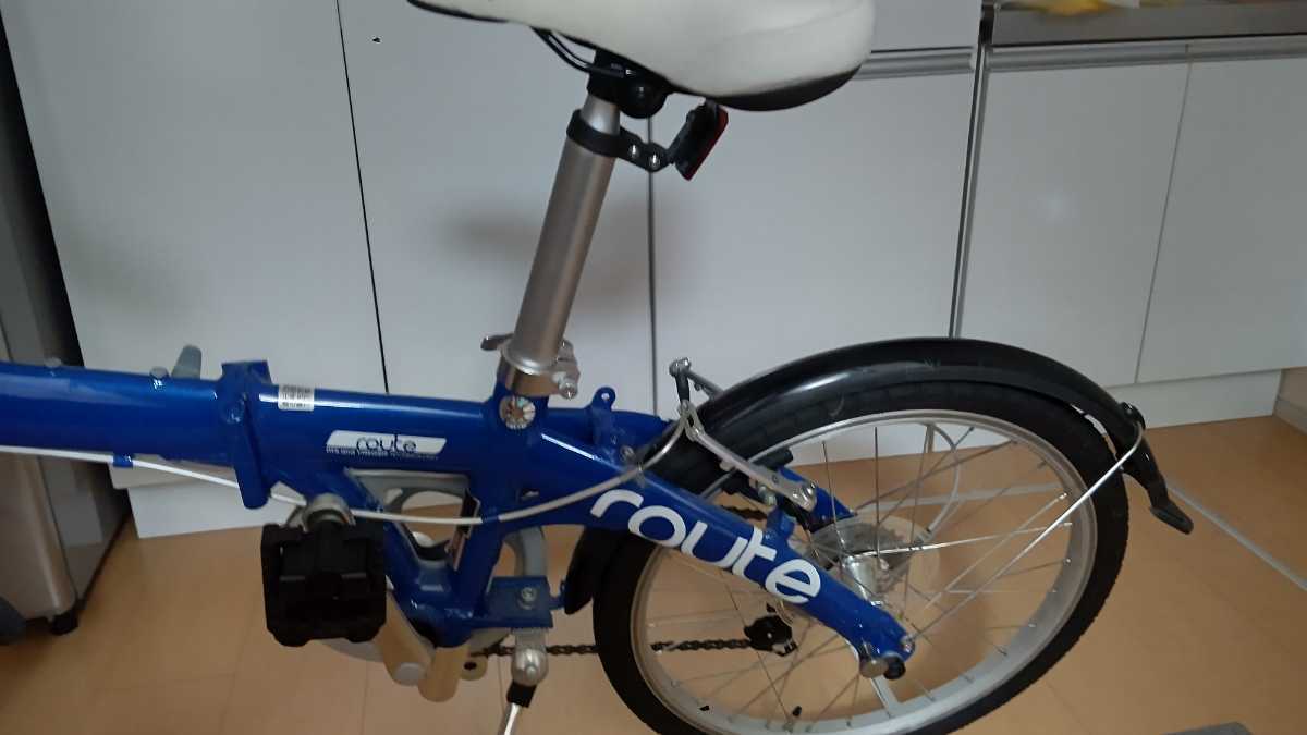 ダホン ルート Route ブルー（青） 折りたたみ自転車 輪行袋付 2015年