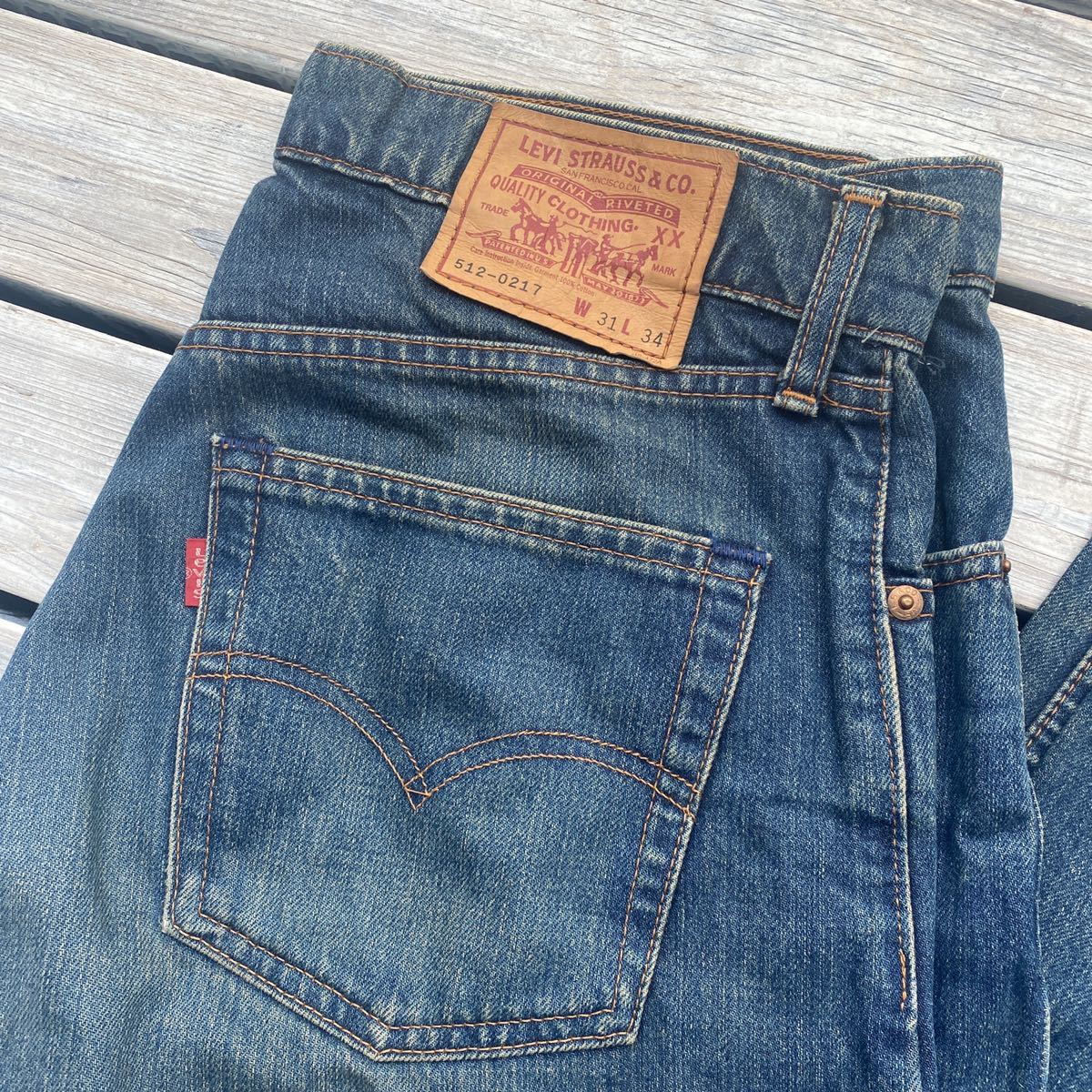 LEVIS リーバイス 512-0217 デニム ジーパン パンツ W31インディゴ色 