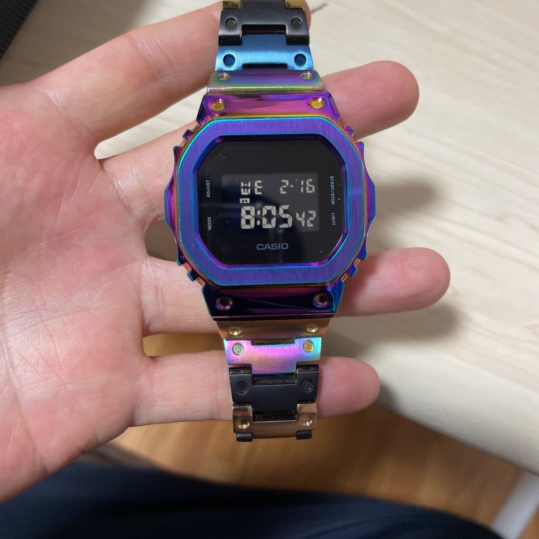 カシオ G-SHOCK DW-5600BB カスタム レインボー