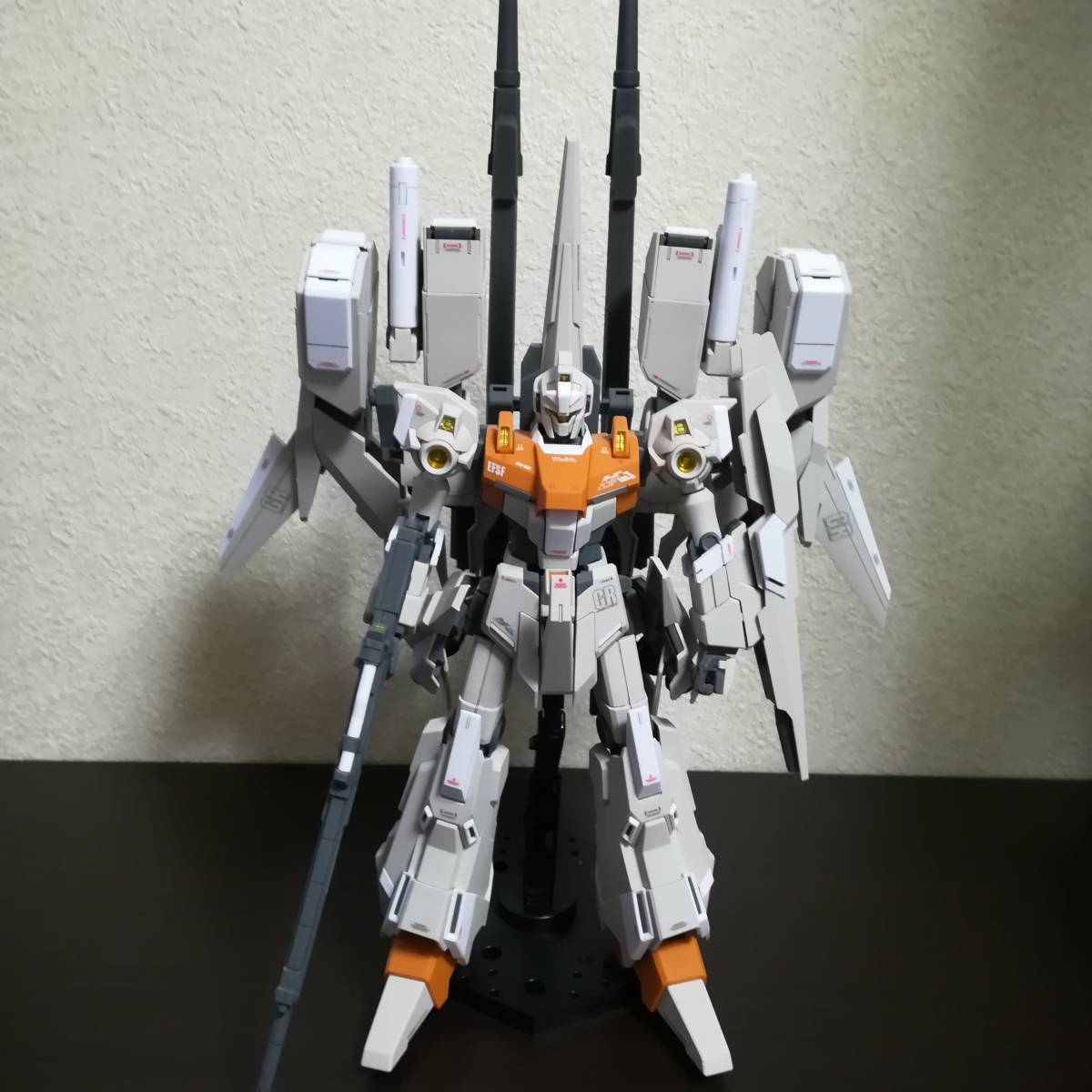 MG 1/100 リゼルC型 ディフェンサーa+bユニット ゼネラル・レビル配備機 完成品 部分塗装　_1