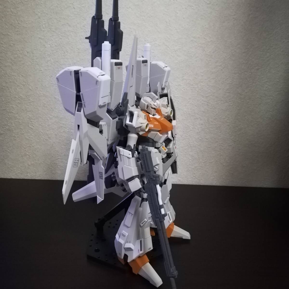 MG 1/100 リゼルC型 ディフェンサーa+bユニット ゼネラル・レビル配備機 完成品 部分塗装　_4