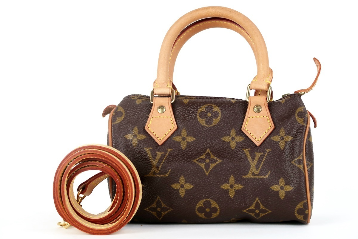 【本物保証，爆買い】 【超美品】LOUIS VUITTON ヴィトン モノグラム ミニスピーディ 2WAYハンド ショルダー ポーチ バッグ ボストン型 ブランド【FP51】