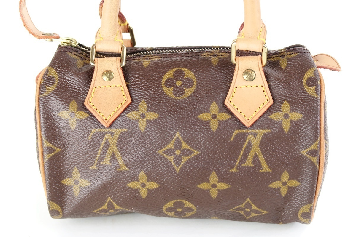 【本物保証，爆買い】 【超美品】LOUIS VUITTON ヴィトン モノグラム ミニスピーディ 2WAYハンド ショルダー ポーチ バッグ ボストン型 ブランド【FP51】