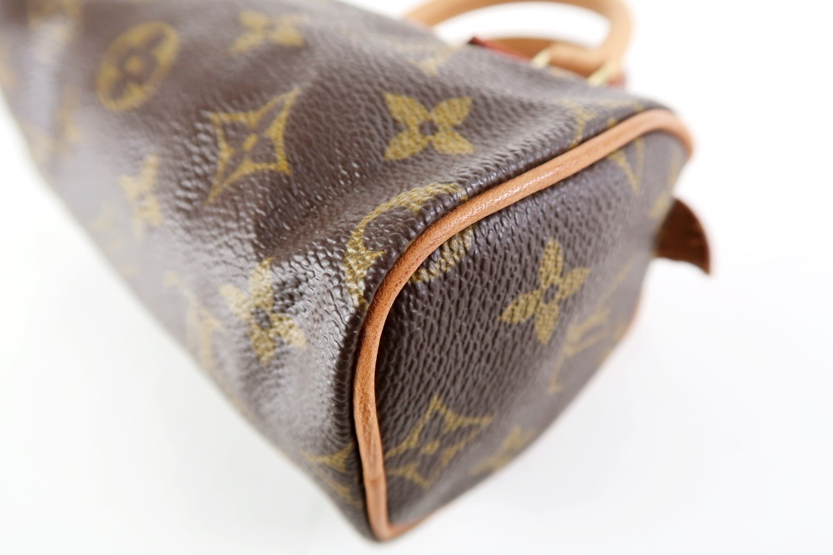 【本物保証，爆買い】 【超美品】LOUIS VUITTON ヴィトン モノグラム ミニスピーディ 2WAYハンド ショルダー ポーチ バッグ ボストン型 ブランド【FP51】