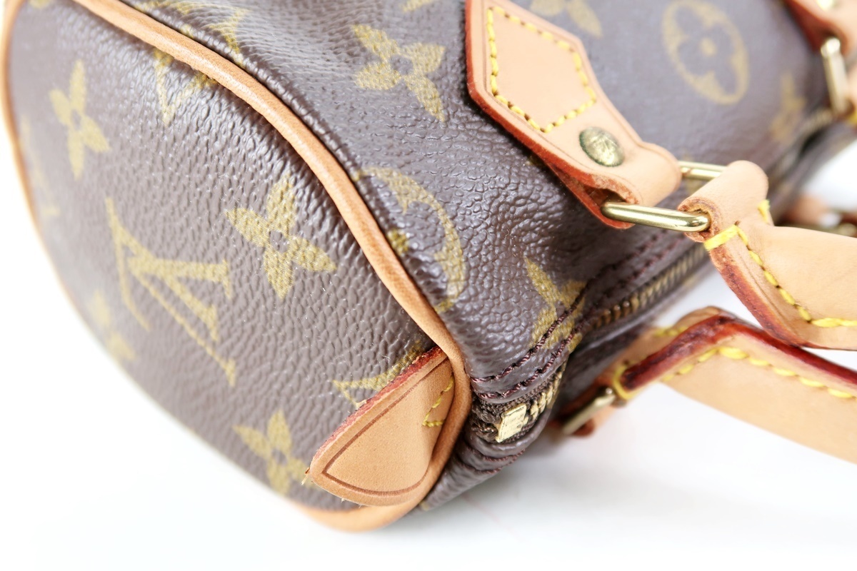 【本物保証，爆買い】 【超美品】LOUIS VUITTON ヴィトン モノグラム ミニスピーディ 2WAYハンド ショルダー ポーチ バッグ ボストン型 ブランド【FP51】