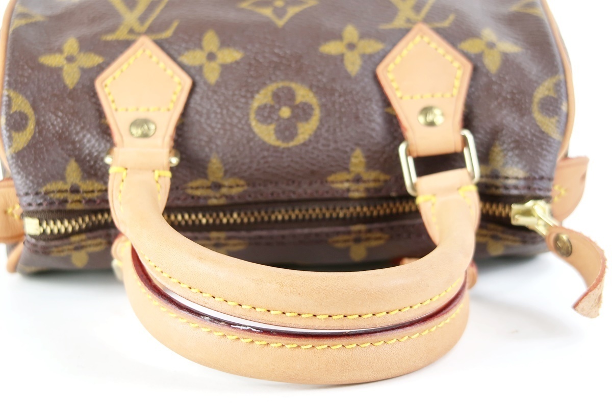 【本物保証，爆買い】 【超美品】LOUIS VUITTON ヴィトン モノグラム ミニスピーディ 2WAYハンド ショルダー ポーチ バッグ ボストン型 ブランド【FP51】