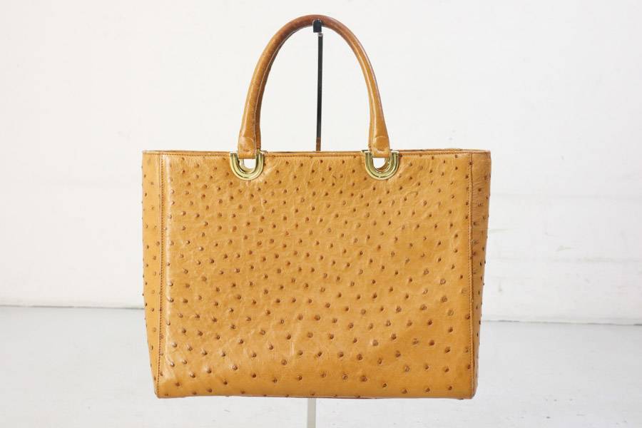  イタリア製 JARDIN DES SACS オーストリッチ 本革レザー ハンドバッグ ライトブラウン ジャルダンデサック 288v19(オーストリッチ)｜売買されたオークション情報、yahooの商品情報をアーカイブ公 オーストリッチ