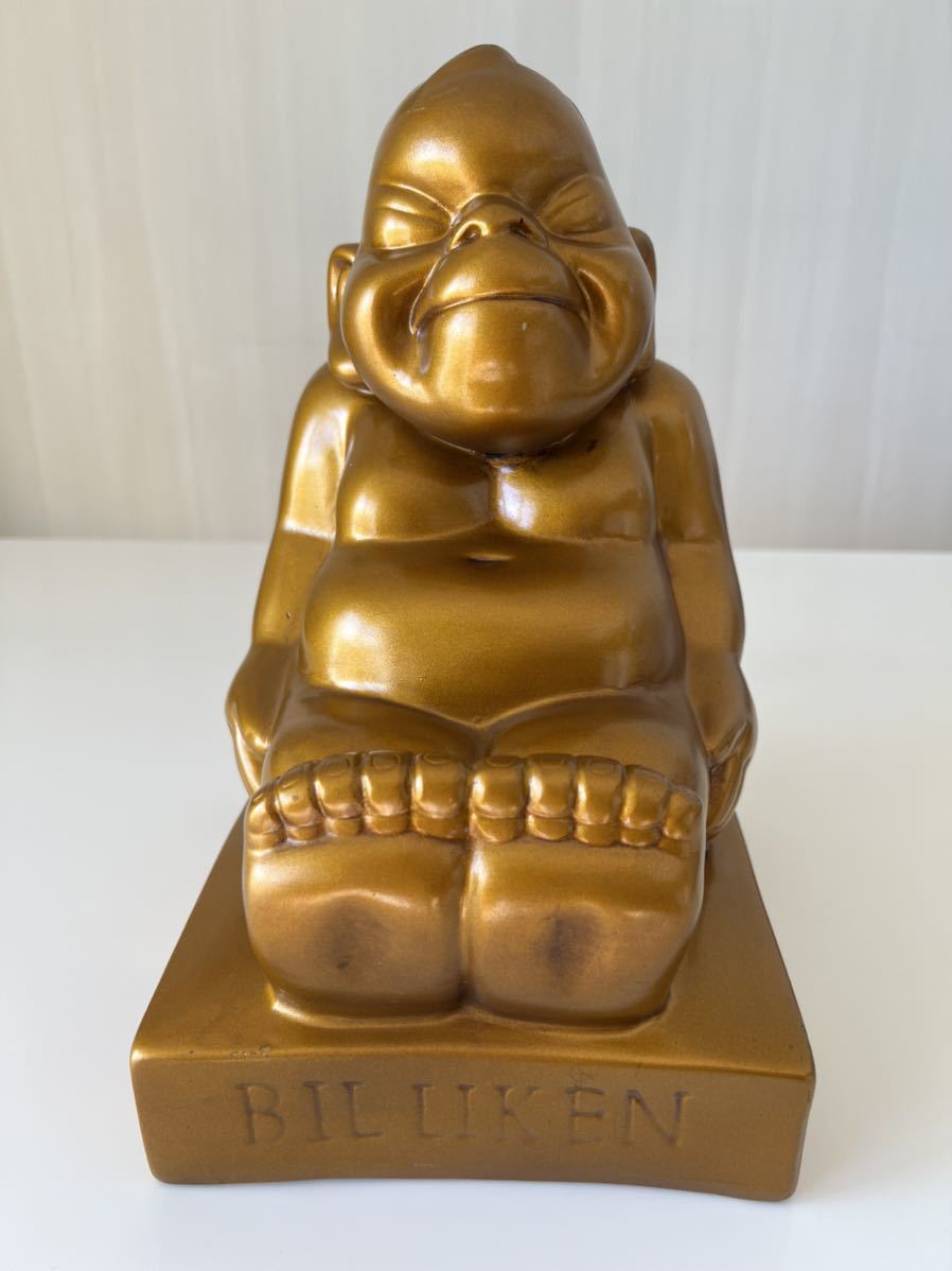 ビリケンの置物 ◇縁起物◇福の神◇ ビリケンさん BILLIKEN 30cm 金