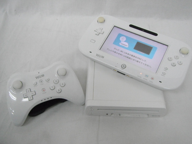 限定SALE，人気セール 2-86 任天堂 Nintendo WiiU 32GB ホワイト 本体 WiiUプロコン付き(Wii U本体)｜売買されたオークション情報、yahooの商品情報をアーカイブ公開 - オークファン Wii U本体